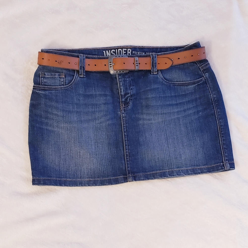 Insider Premium Denim mini skirt